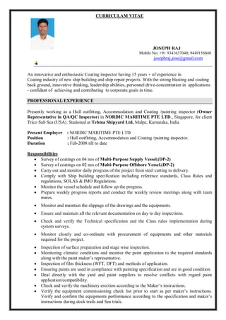 Joseph raj resume | PDF