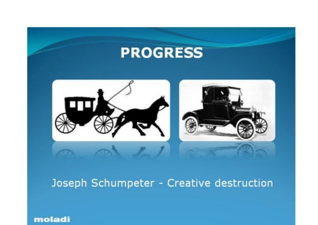 schumpeter’s idea of creative destruction In prophet of innovation: joseph schumpeter and creative destruction schumpeter's ideas lay waste to economists' smooth graphs of long-run growth trends. schumpeter’s idea of creative destruction In prophet of innovation: joseph schumpeter and creative destruction schumpeter's ideas lay waste to economists' smooth graphs of long-run growth trends.