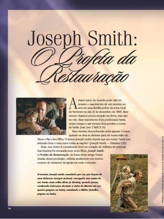 Joseph smith, o profeta da restauração