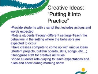 Positive Behaviour Scripting Examples Positive Behavior Support | PPT