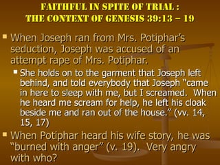 Lesson from JOSEPH'S SUFFERINGS for us.ppt