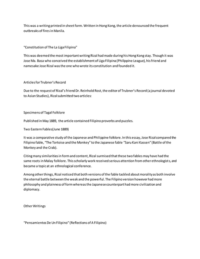 Jose rizal essay | PDF
