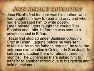 Jose Rizal's childhood | PPTX