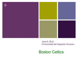 +
Jose A. Ruiz
Universidad del Sagrado Corazon
Boston Celtics
 