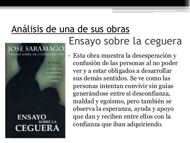 Ensayo Sobre La Ceguera