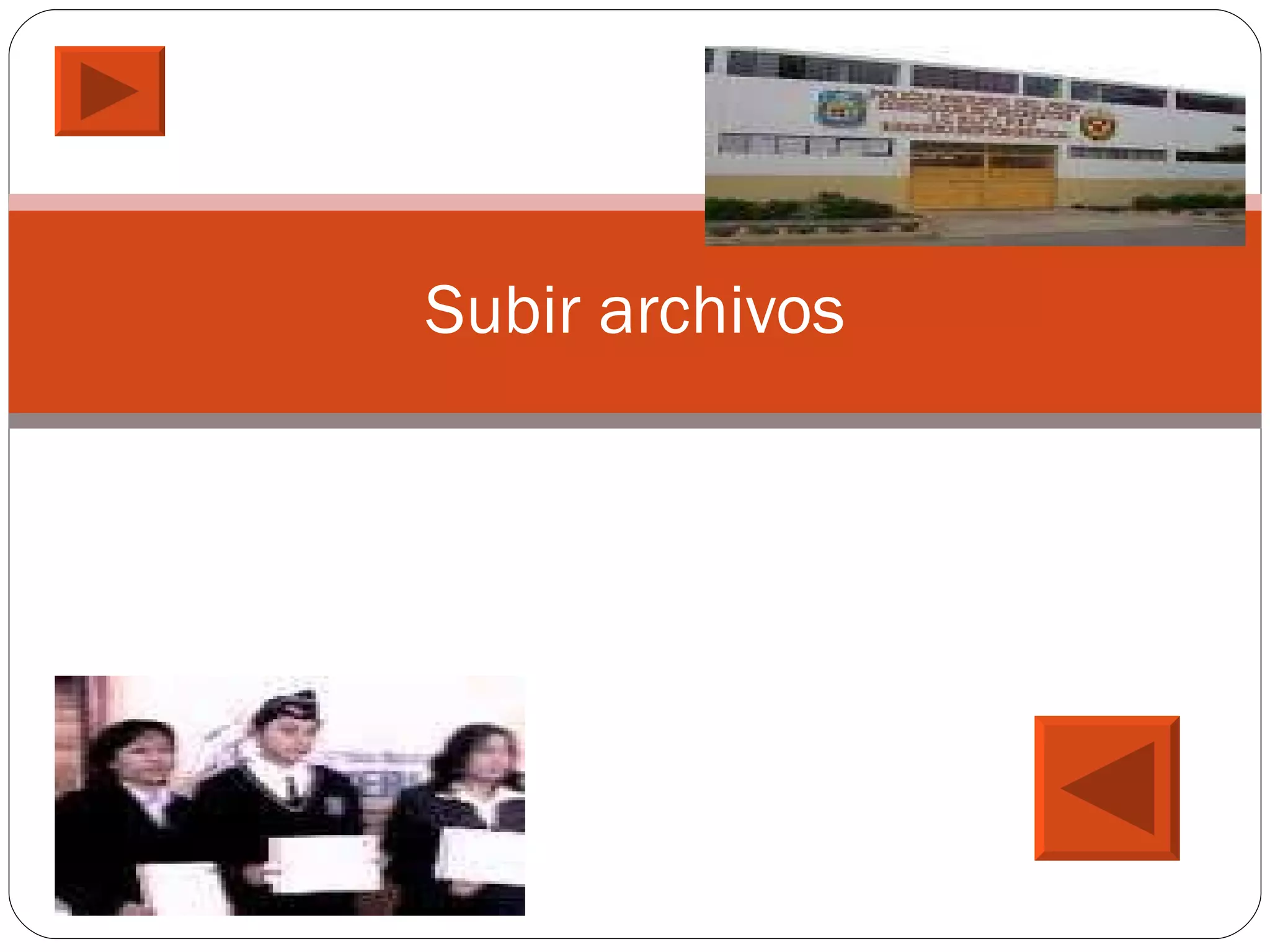 Subir archivos 