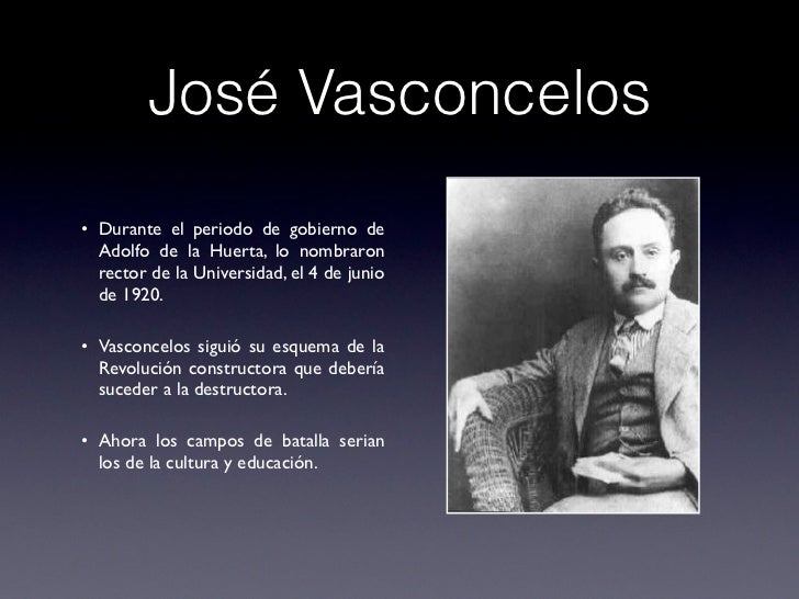 Jose vasconcelos y su obra educativa