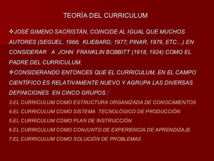 El currículum: una reflexión en la práctica