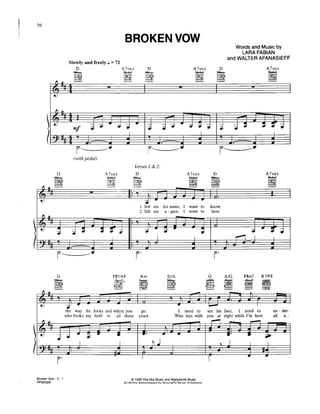 Josh Groban Broken Vow | PDF