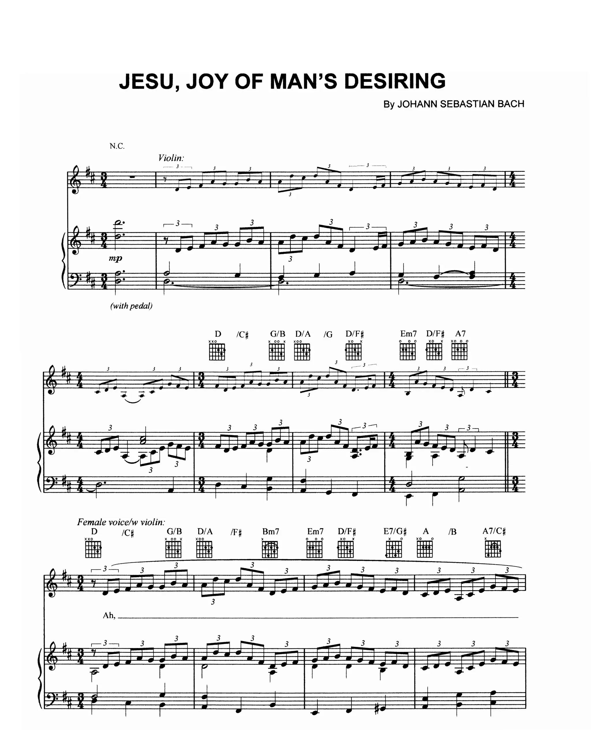 Josh Groban Jesu, Joy Of Mans Desiring Piano Arr PPT