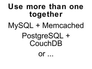 Oracle XML PostgreSQL XML2 BerkeleyDB XML DB2 