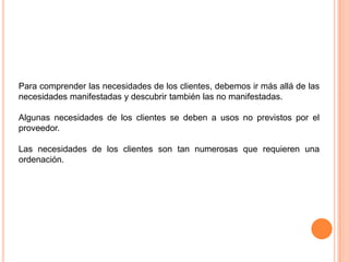 Según el principio de Pareto, los clientes se pueden clasificar en dos categorías básicas:Unos relativamente pocos ("pocos vitales"), cada uno de los cuales tiene gran importancia para nosotros.