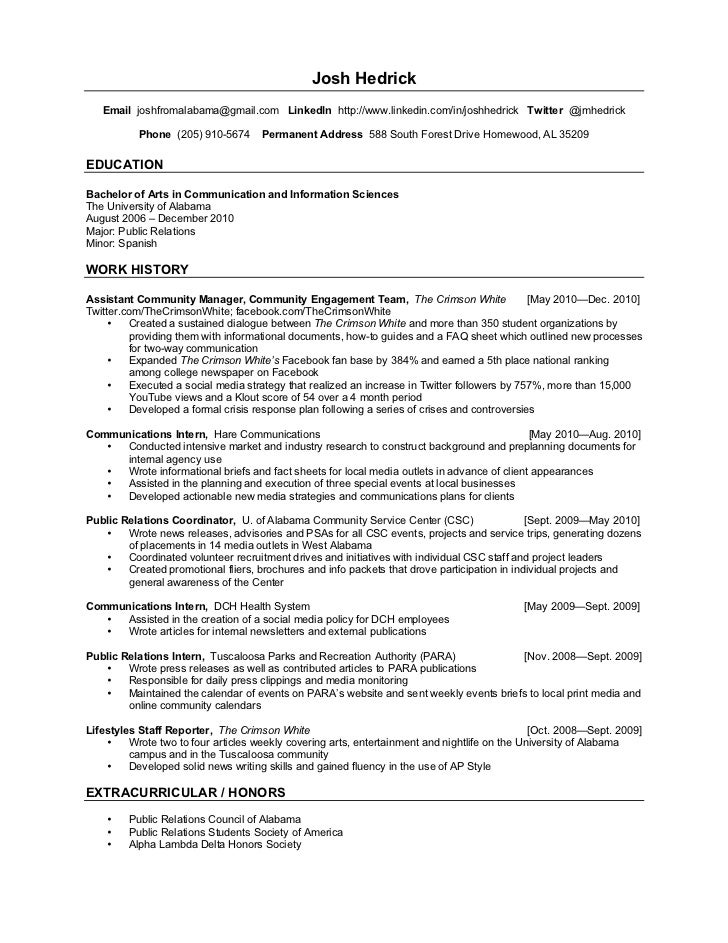 Josh Hedrick Resume Redux 2