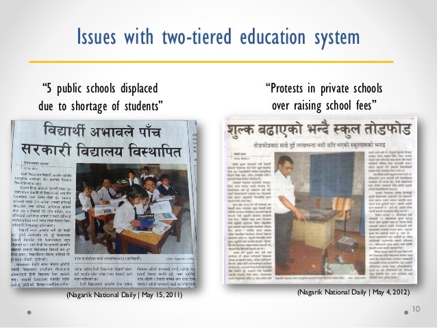Debate: How does private schooling growth affect the public system and educational equity? Slide 10
