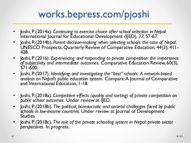 Debate: How does private schooling growth affect the public system and educational equity? Slide 44