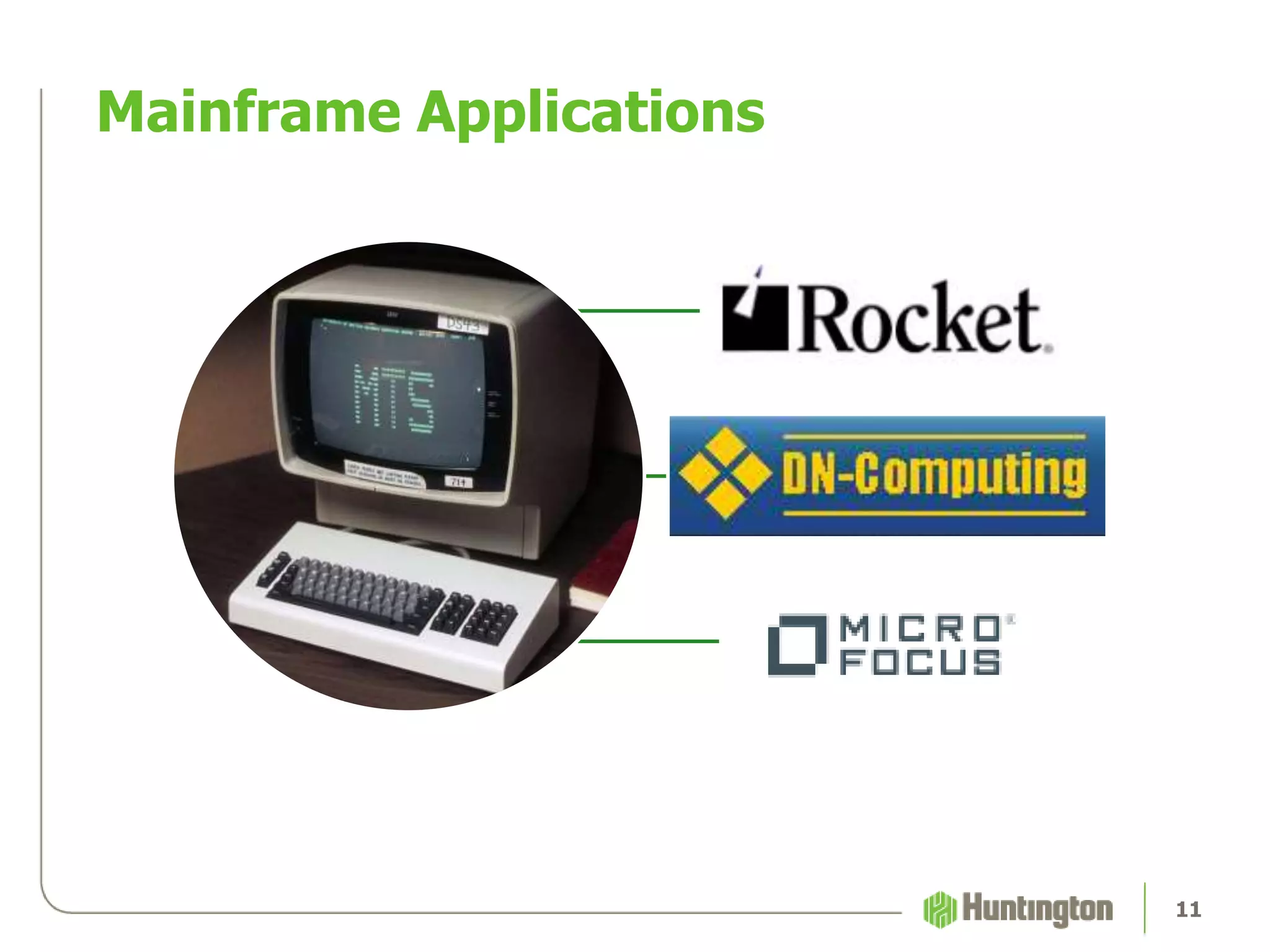 Mainframe Applications
11
 
