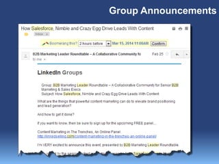 Group Announcements