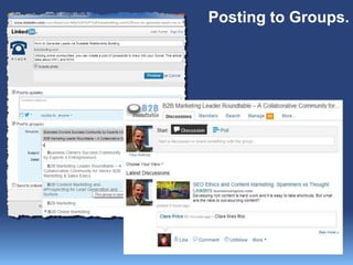 Posting to Groups.