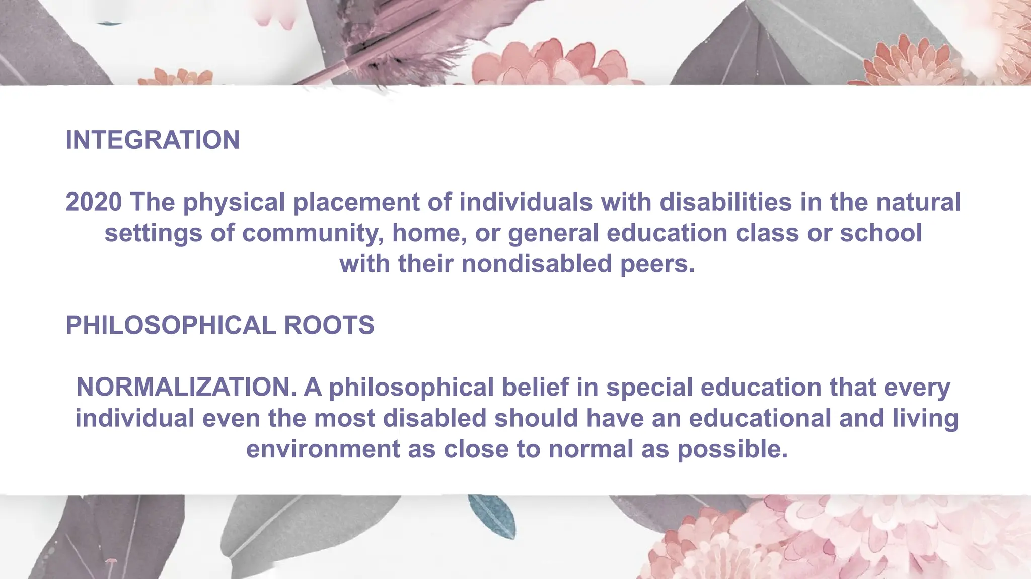 Philosophy of Inclusive Education pptxxxx | PPTX