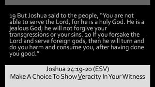 Joshua 24 Promise Committed God Always Comes Through Second Baptist M…