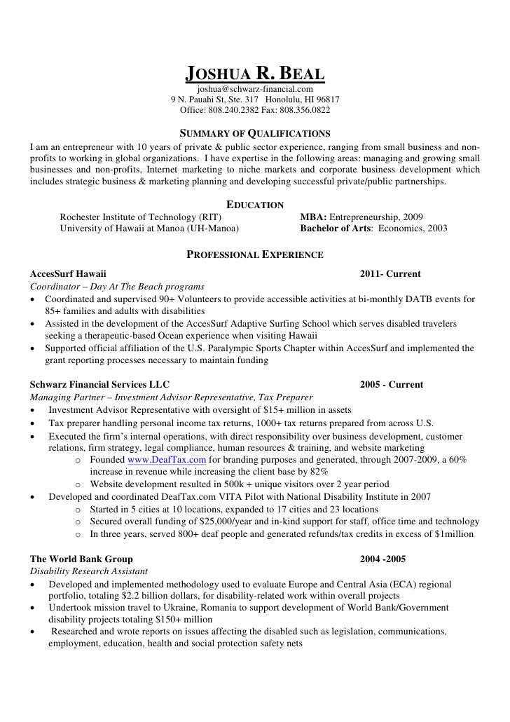 economist resumes