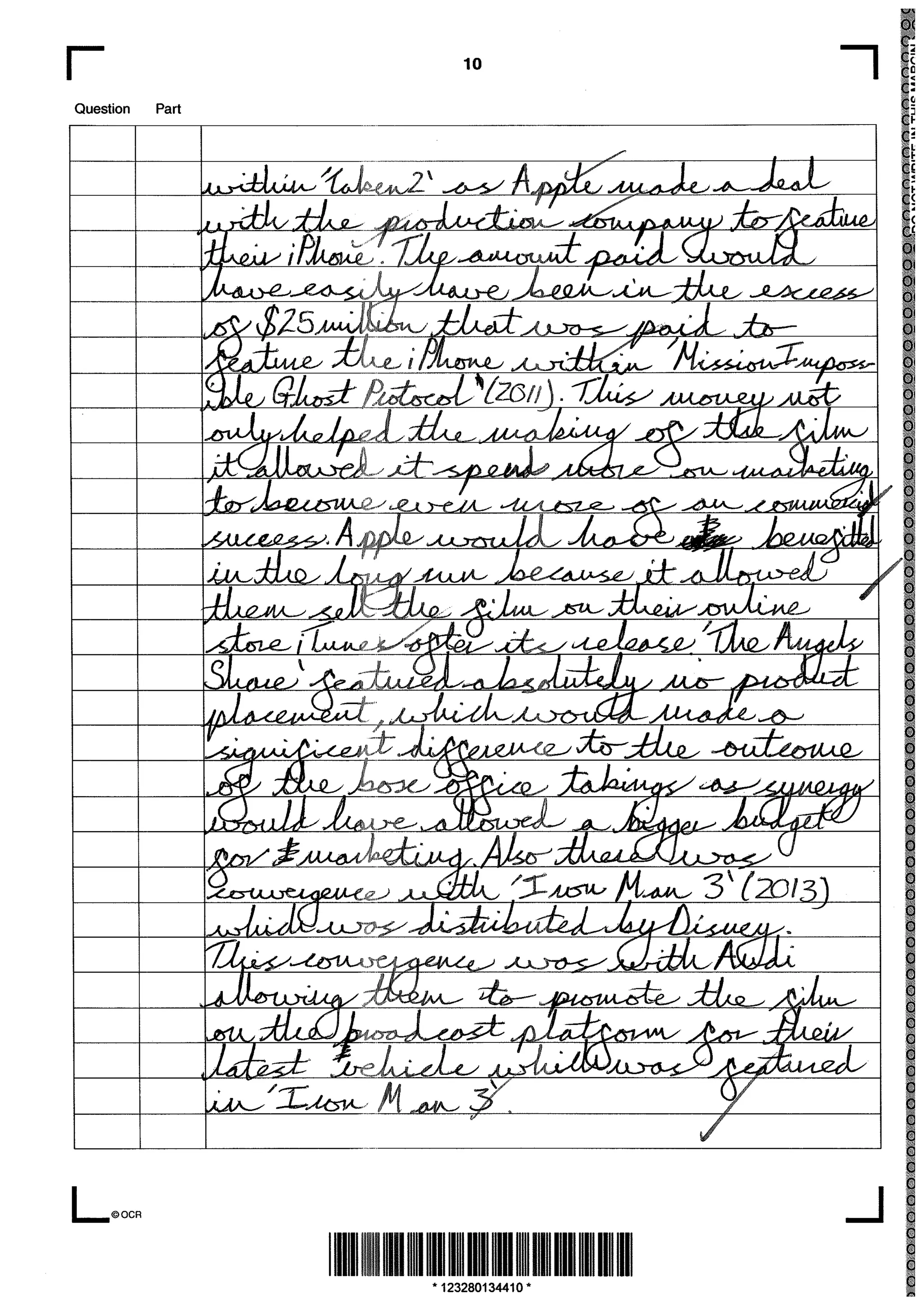 'B' Grade - Unit G322 - Summer 2013