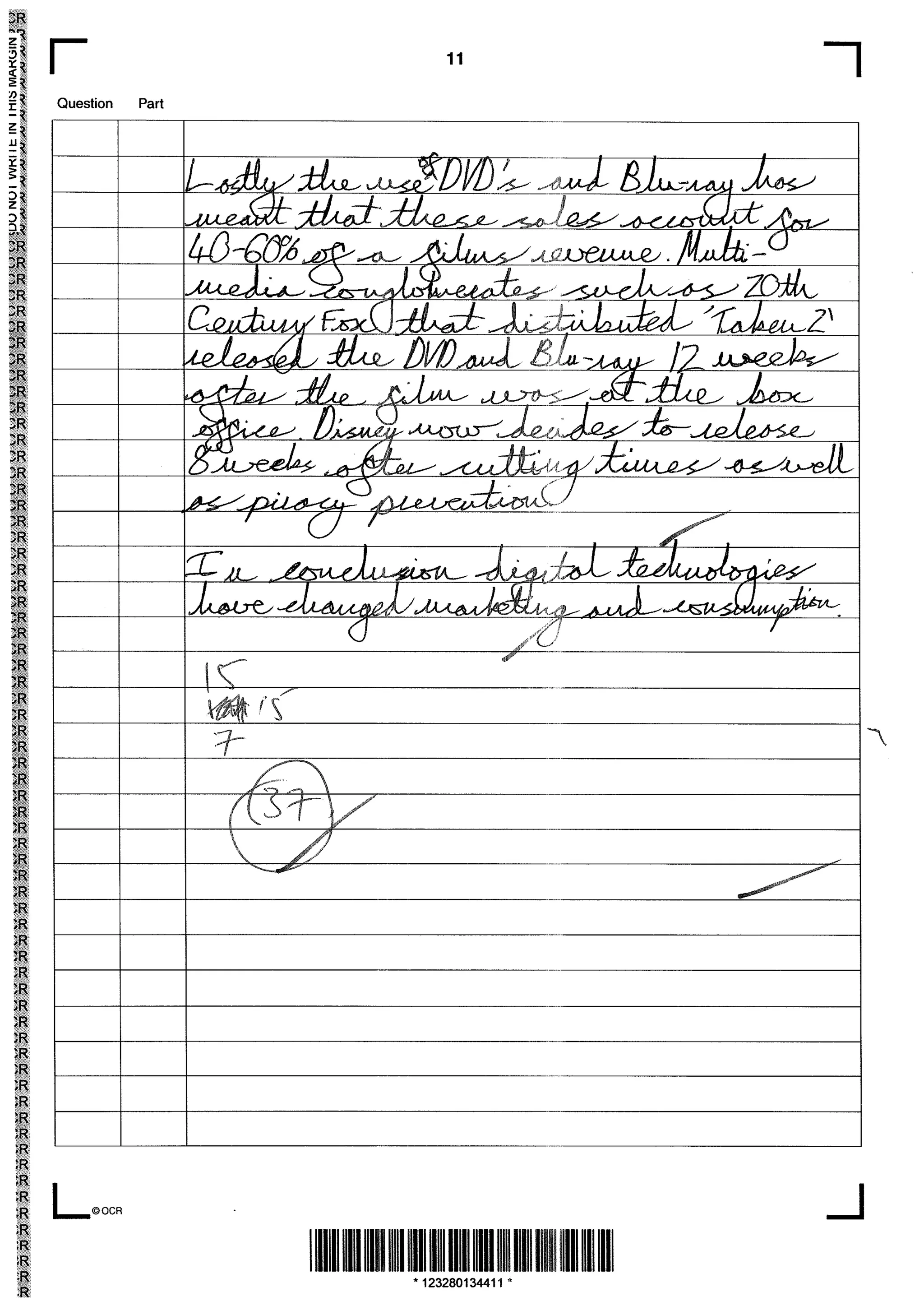 'B' Grade - Unit G322 - Summer 2013