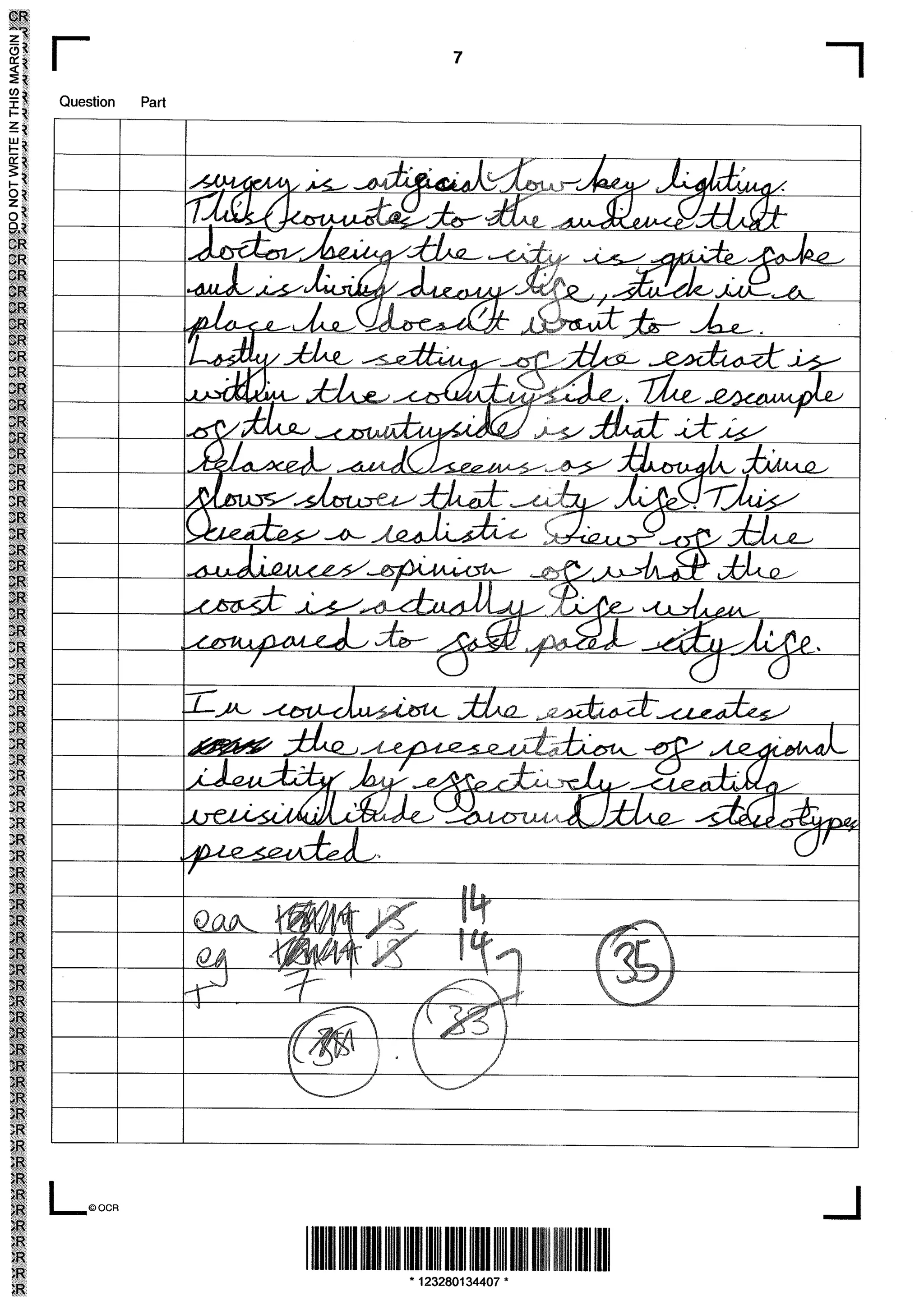 'B' Grade - Unit G322 - Summer 2013