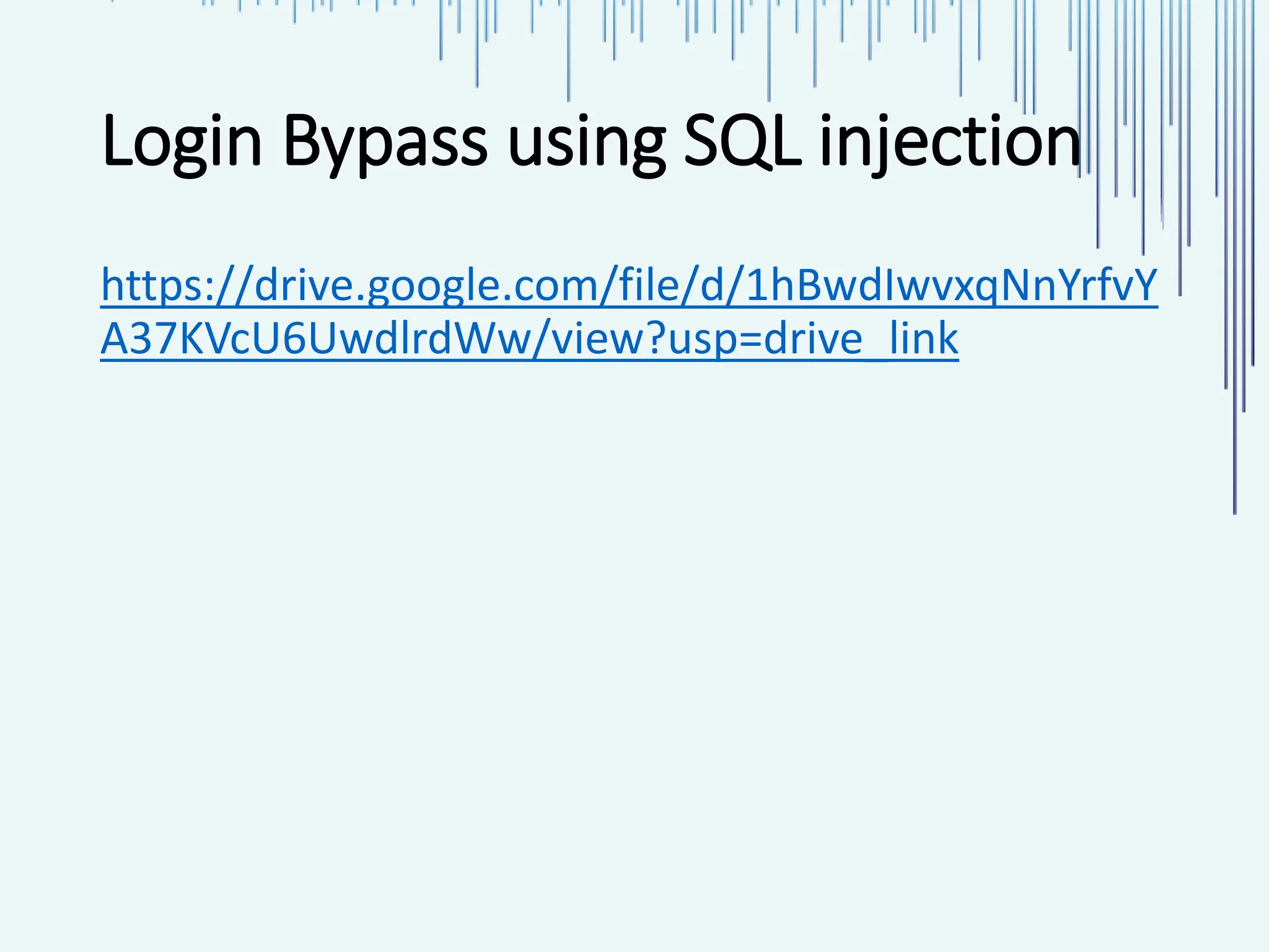 Ethical Hacking Project: SQL Injection Vulnerability Analysis.pptx