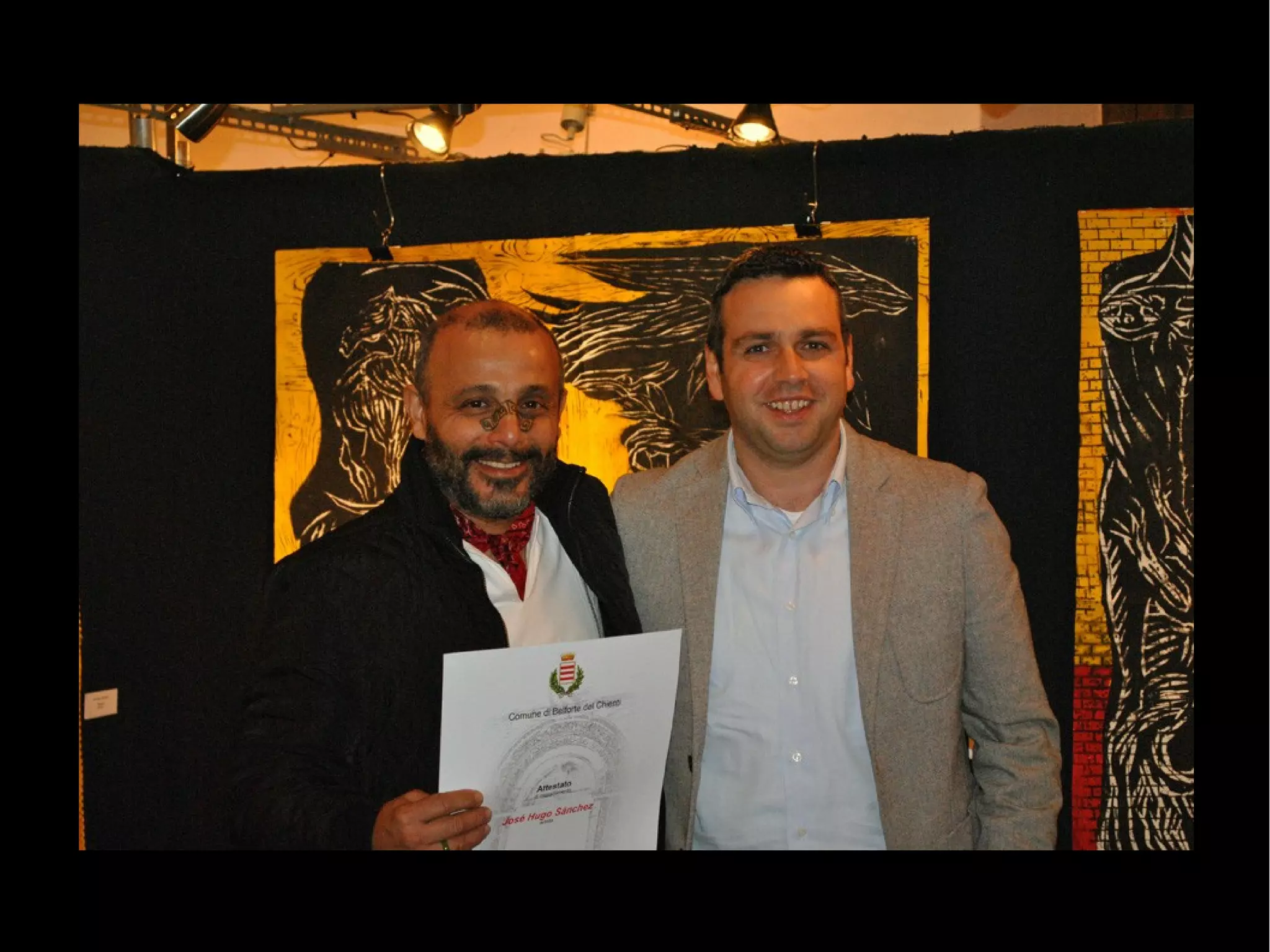 José Hugo Sanchez at the MIDAC Museum