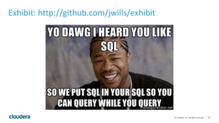18© Cloudera, Inc. All rights reserved.
Exhibit: http://github.com/jwills/exhibit
 