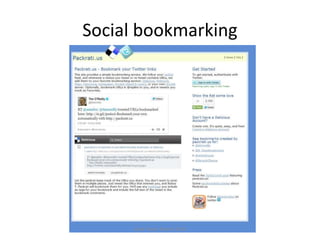 Social bookmarking
Josie Fraser March 2014
 