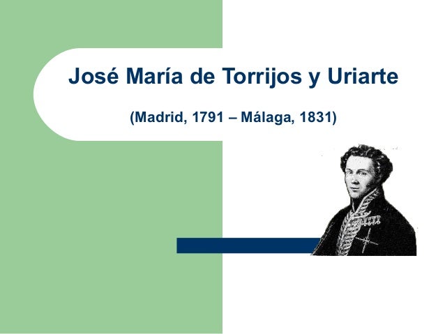 José maría de torrijos y uriarte