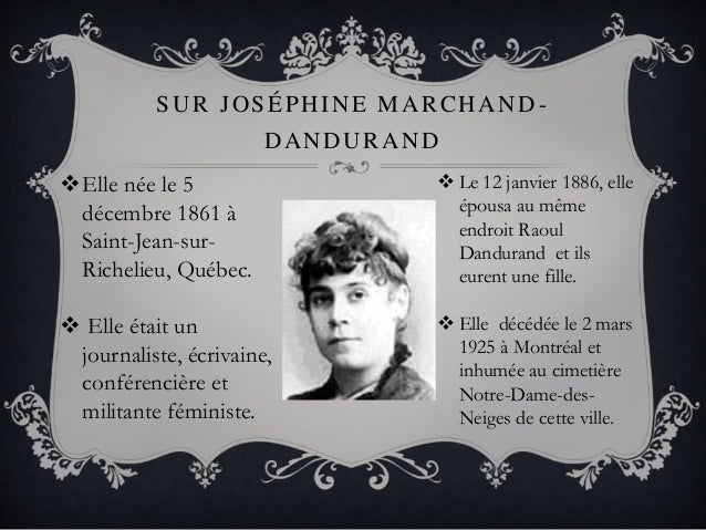 Joséphine marchand dandurand