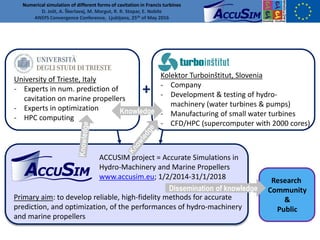 Primary aim: to develop reliable, high-fidelity methods for accurate
prediction, and optimization, of the performances of ...