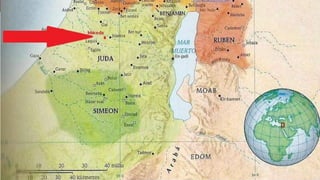 CAP1
30. y Jehová la entregó también a ella y a su rey en
manos de Israel; y la hirió a filo de espada, con todo
lo que en ella tenía vida, sin dejar nada; e hizo a su
rey de la manera como había hecho al rey de Jericó.
31. Y Josué, y todo Israel con él, pasó de Libna a
Laquis, y acampó cerca de ella, y la combatió;
32. y Jehová entregó a Laquis en mano de Israel, y la
tomó al día siguiente, y la hirió a filo de espada, con
todo lo que en ella tenía vida, así como había hecho
en Libna.
33. Entonces Horam rey de Gezer subió en ayuda de
Laquis; mas a él y a su pueblo destruyó Josué, hasta
no dejar a ninguno de ellos.
CAP 10
RUINAS DE HAI
 