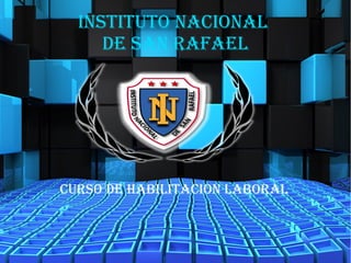 INSTITUTO NACIONAL
DE SAN RAFAEL
CURSO DE HABILITACION LABORAL
 