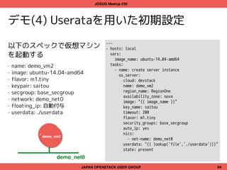 Devstack Names OpenStack & Ansible で実現する自動化 | PPT