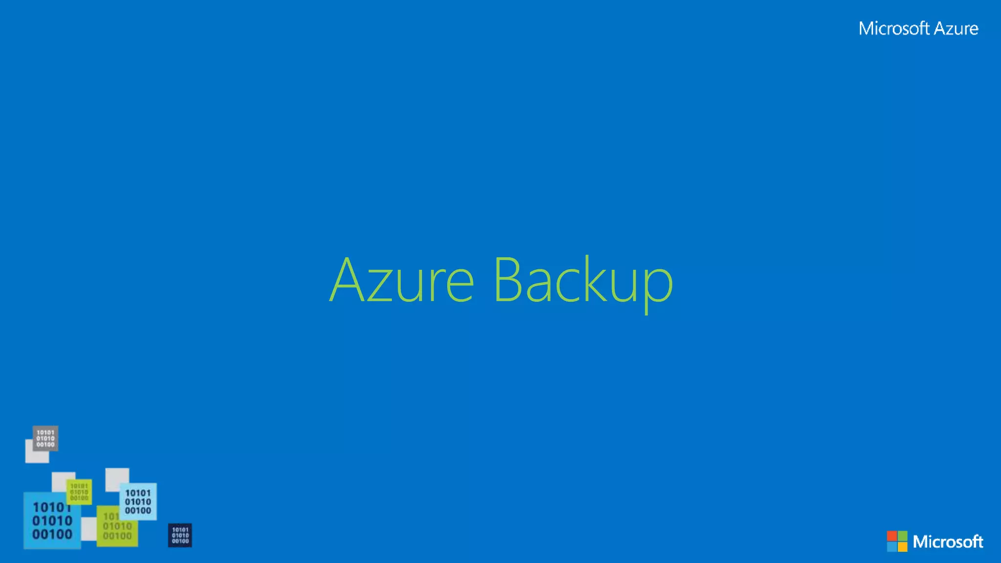 Azure Backup
 