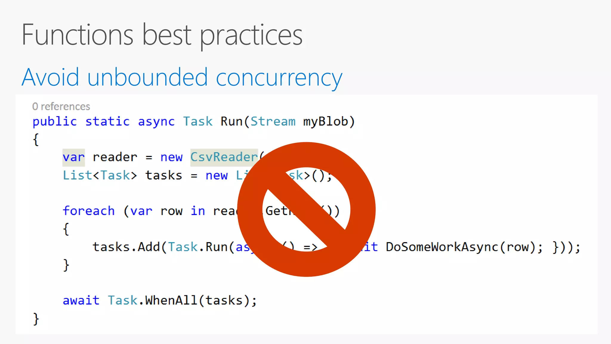 Avoid unbounded concurrency 