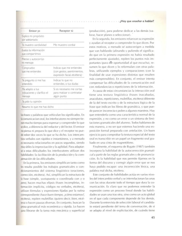 Hay Que Enseñar A Hablar Daniel Cassany