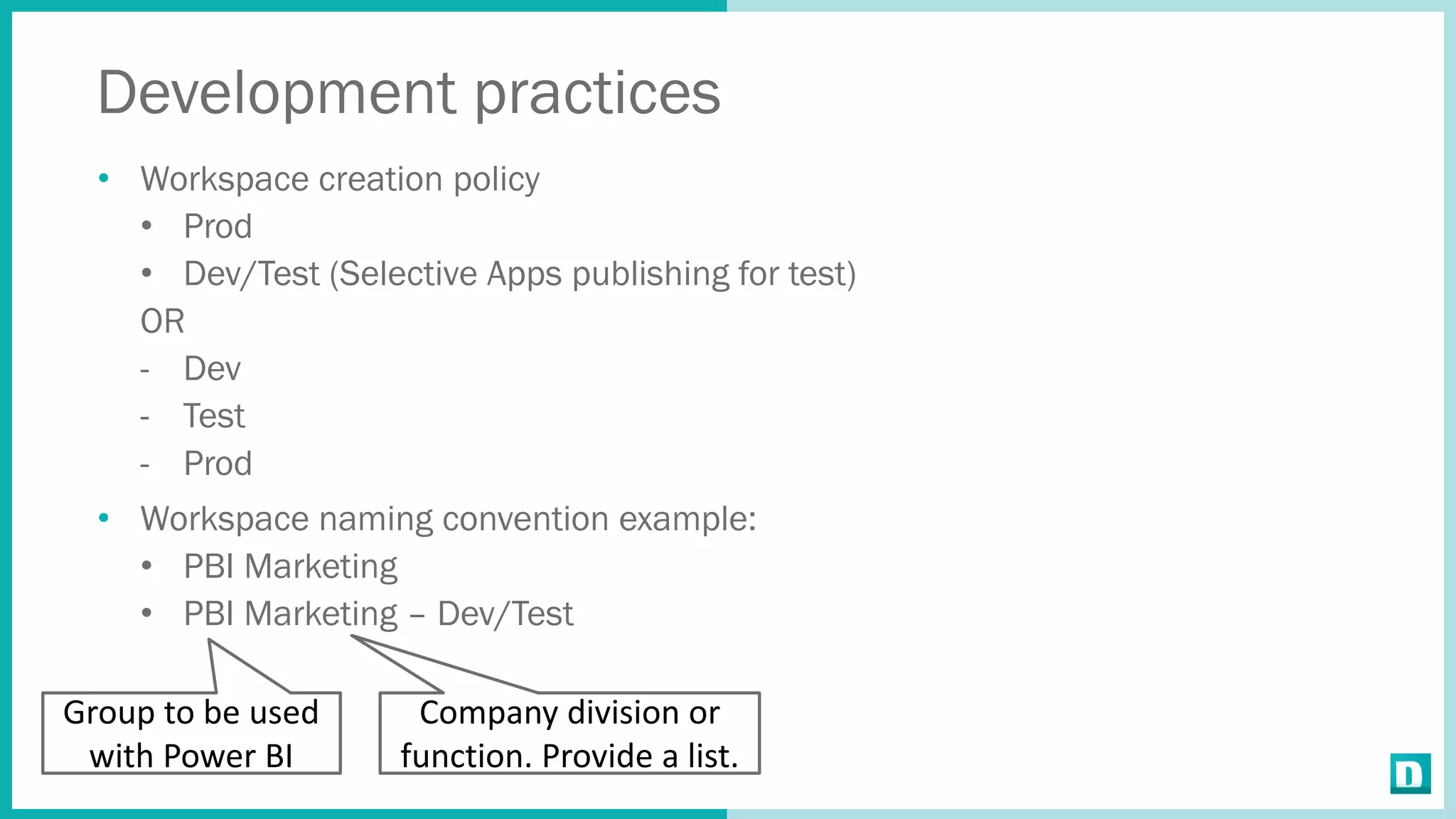 Power BI Governance and Development Best Practices - Presentation at # ...