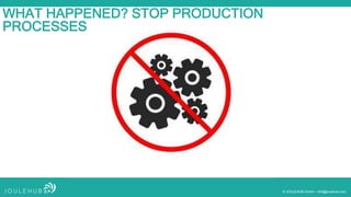 © JOULEHUB GmbH – info@joulehub.com
WHAT HAPPENED? STOP PRODUCTION
PROCESSES
 