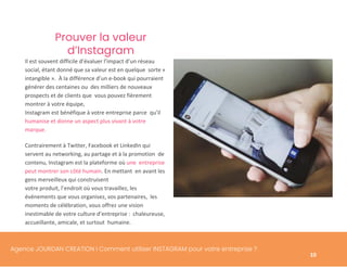 Jourdan creation   comment utiliser instagram pour votre entreprise