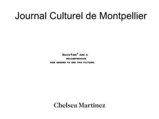 Journal Culturel de Montpellier Chelsea Martinez 