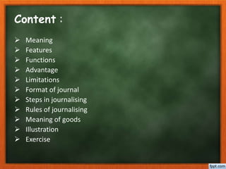 Journalising Rules Journal | PPTX