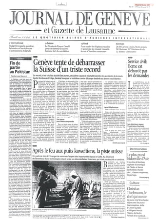 Journal de Geneve et Gazette de Lausanne (4 février 1997)