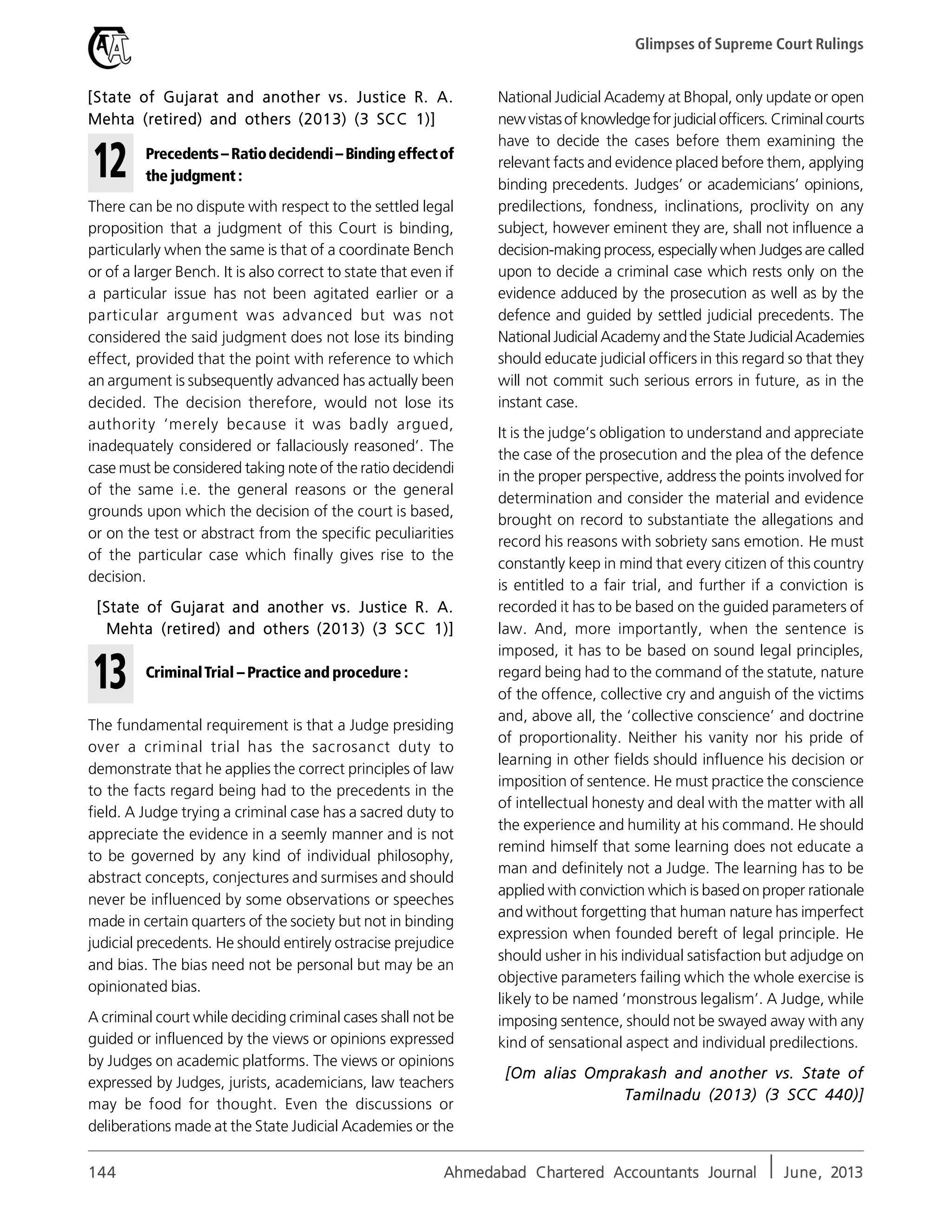 THE AHEMDABAD CHARTERED ACCOUNTANT SOCIETY | PDF