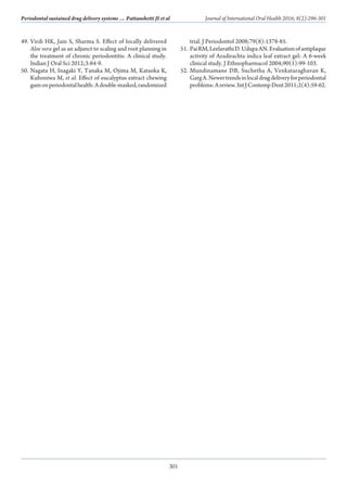 Local Drug Delivery Modalities in Treatment of Periodontitis: A Review ...