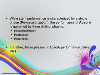 • The Absorb bioresorbable vascular scaffold
(Abbott Vascular) consists of a 150-μm-thick
bioresorbable poly(l-lactide) sc...